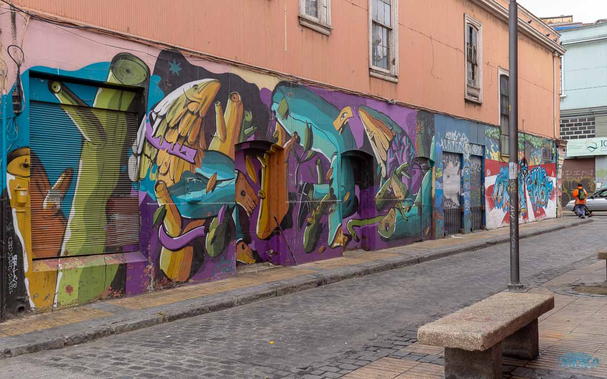 Arte de rua em Valparaíso